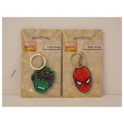 Image of Spiderman And Hulk Mixed Key Ring