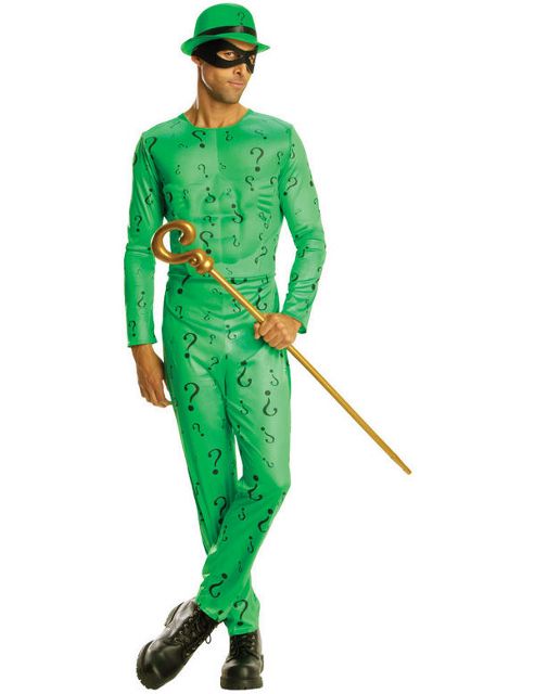 Image of Classic Riddler - Adult Costume Size: 42-44