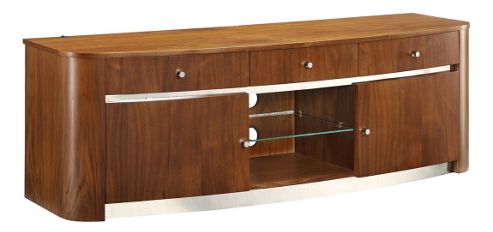 Image of Jual Jf605 Illuminated Walnut Tv Stand