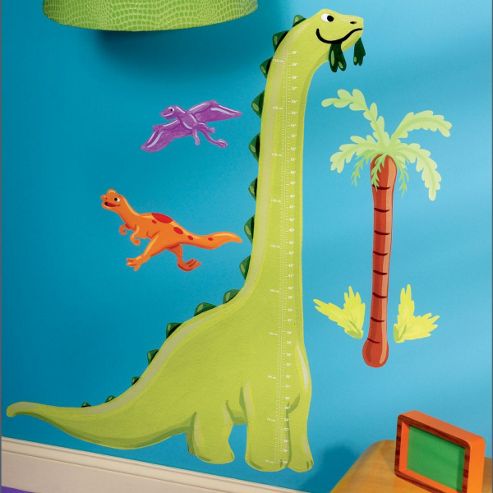 Image of Dino Height Chart Wall Sticker
