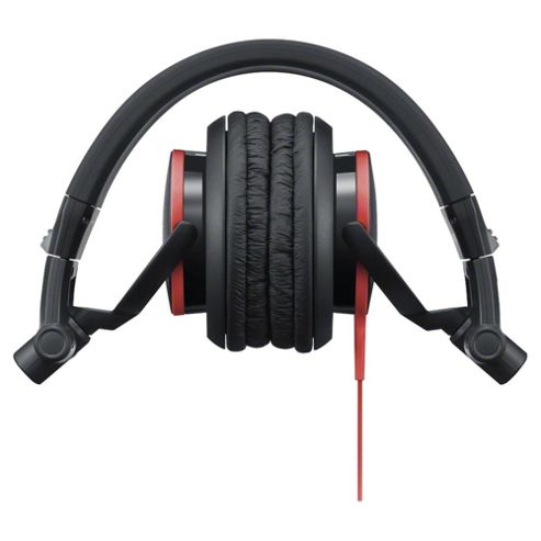 Image of Sony Foldable Headphones With 40mm Driver Unit Neodymium Magnet And 1.2m Cord - Red