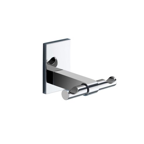 Image of Gedy Maine Double Hook In Chrome