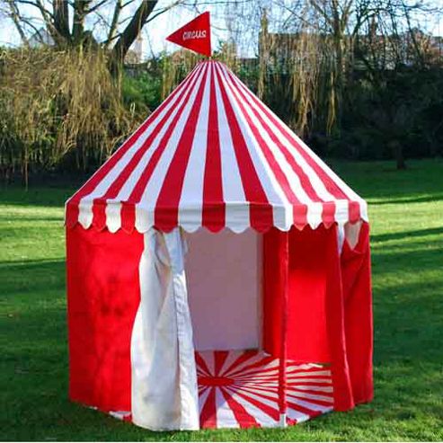 Image of Children's Circus Play Tent Red