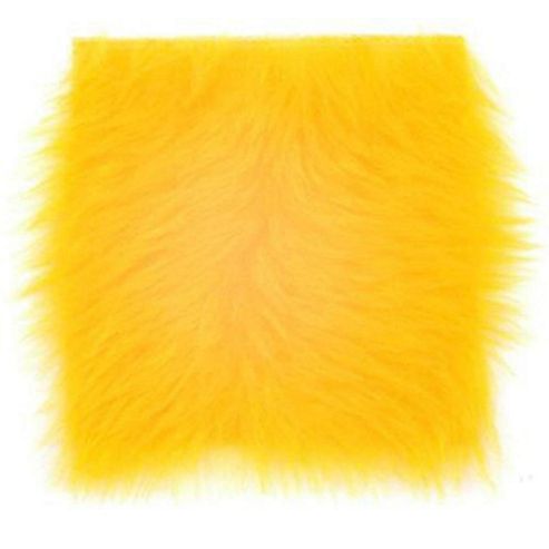 Image of Fur Fabric Shiny Gold
