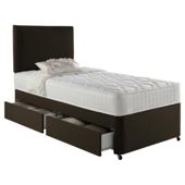 Rest Assured Classic Non Storage Single Divan and Headboard Chestnut