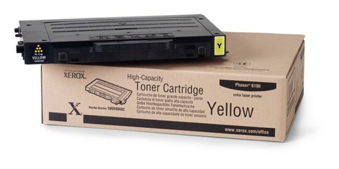 Image of Xerox High-capacity Toner Cartridge For Phaser 6100 - Yellow