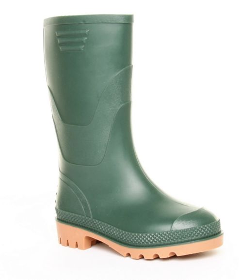 Image of Brantano Boys Basic Welly Green Wellington Boots - Green