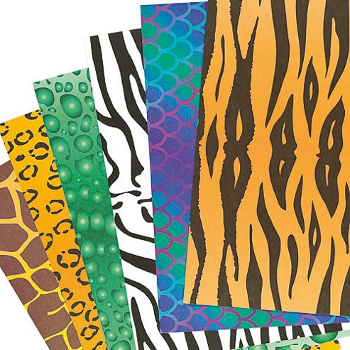 Image of Animal Print A4 Paper (pack Of 40)