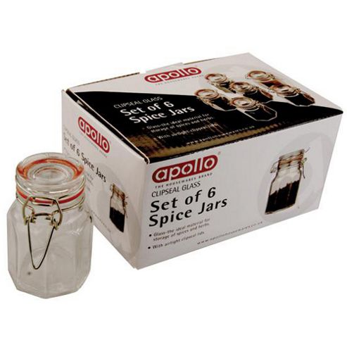 Image of Keep - Glass Spice / Storage Kilner Jars - Set Of 6