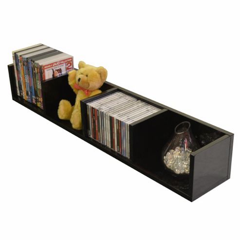 Image of Virgil - Cd / Dvd / Blu-ray / Media Wall Storage Shelf - Black