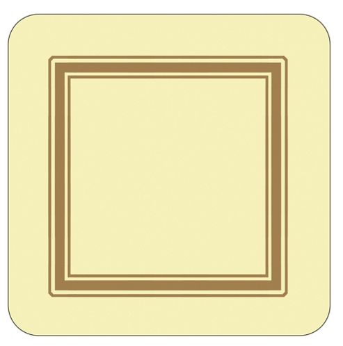 Image of Pimpernel Classic Cream Coasters Set Of 6