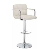 Havana Cream Faux Leather Bar Stool