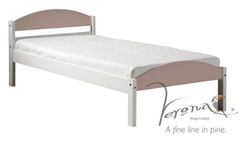 Image of Maximus White And Pink 3ft Bedframe
