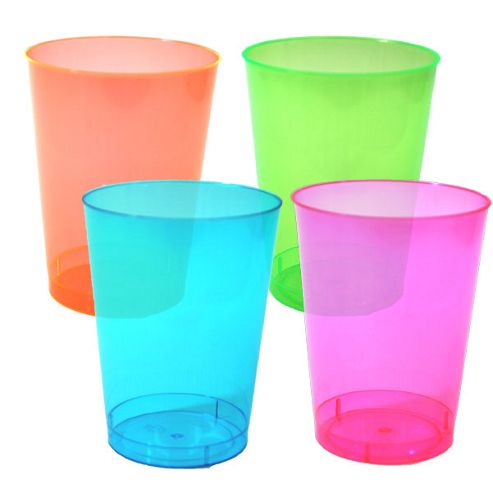 Image of Plastic Glasses Clear 1/2 Pint 284ml