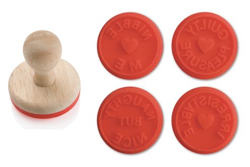 Image of Eddingtons Cookie Stamps, Set Of 4 Red, Tasty Teasers