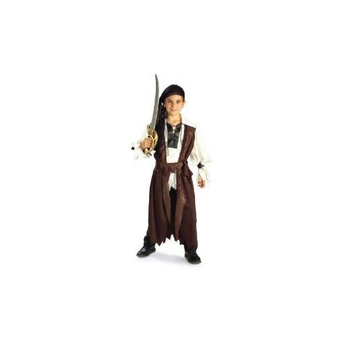 Image of Rubies Fancy Dress - Caribbean Pirate Child Costume Uk Large 8-10 Years
