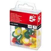5 Star Indicator Pins 15mm Head Assorted [Pack 20]