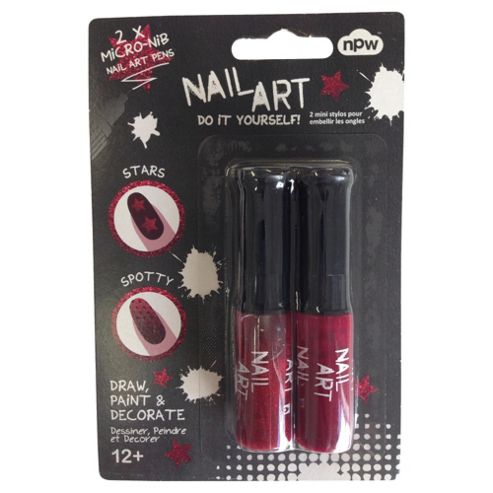 Image of Mini Nail Art Set 2 Burgundy/glitter