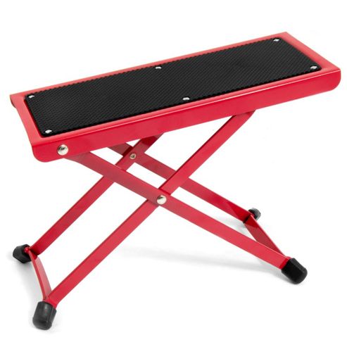 Image of Tiger Adjustable Folding Guitar Footstool - Red