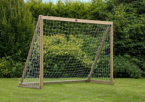 Image of Plum Wooden Football Goal, 8x6ft