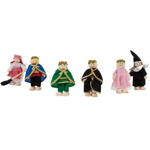 Image of Bigjigs Toys Jt118 Heritage Playset Fairy Tale Doll Set