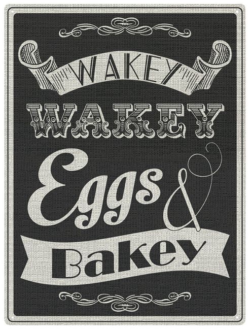 Image of Red Hot Lemon Wakey Wakey Wall Art