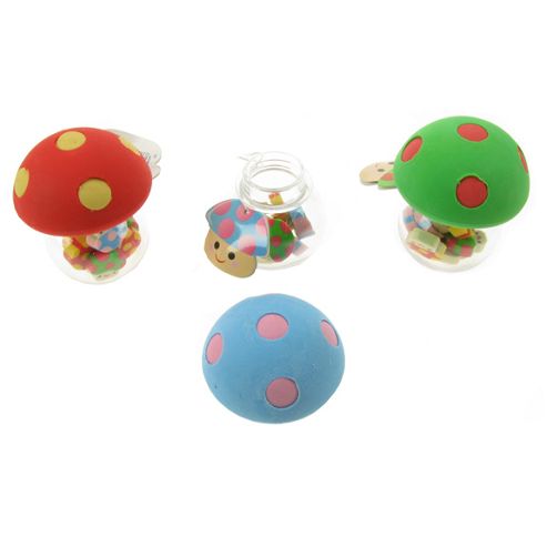 Image of Tobar Mushroom Eraser Set