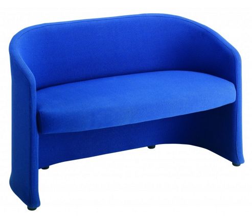 Image of Office Basics Slender 2 Seater Sofa - Blue