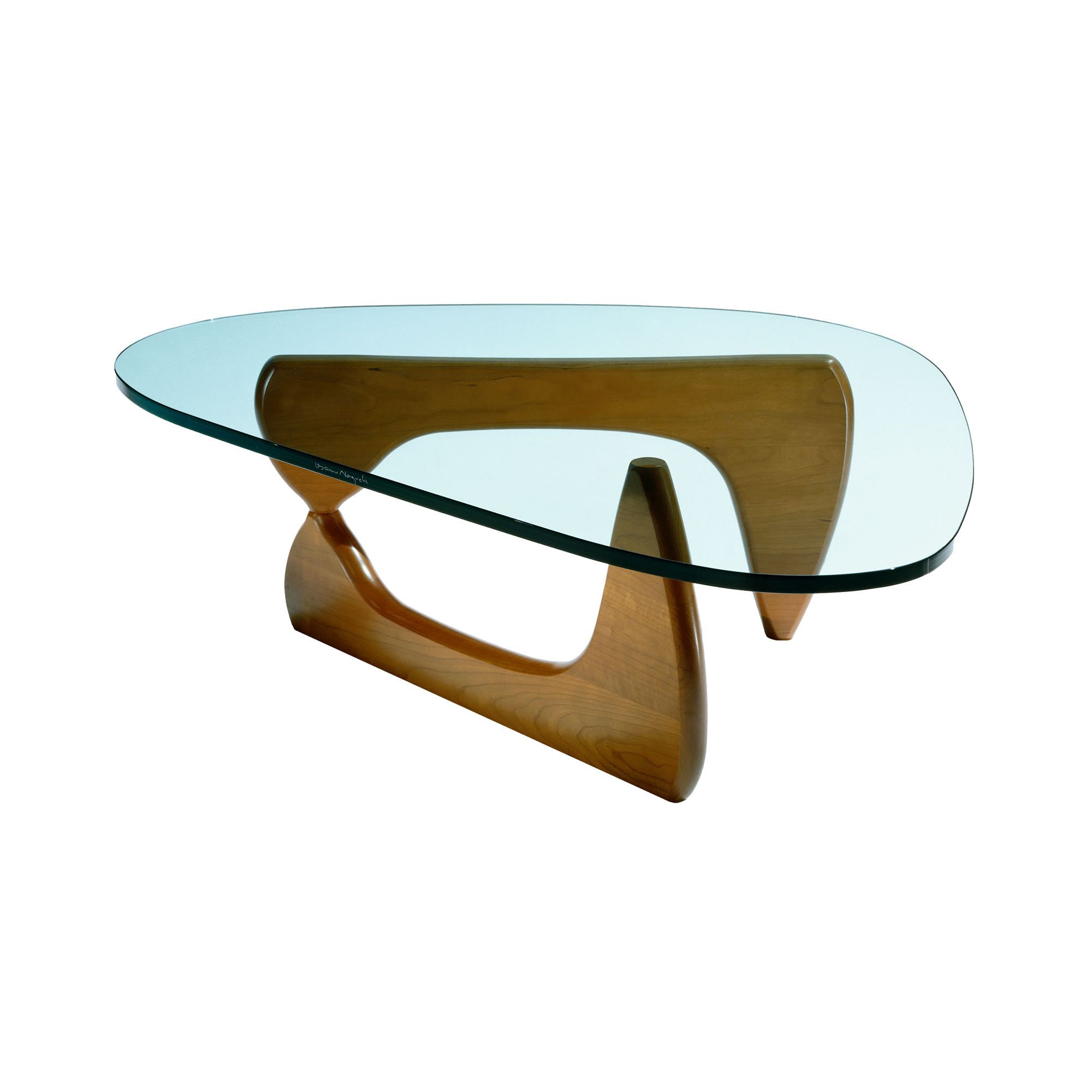 CC Furnishing Tempered Glass Coffee Table - Walnut at Tesco Direct