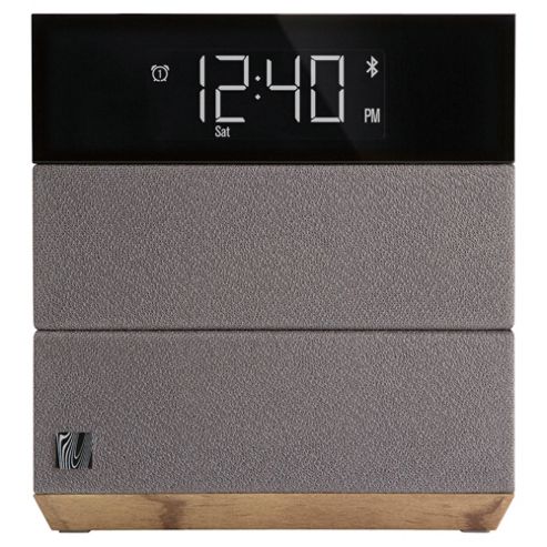 Image of Soundfreaq Sfq-08ww Sound Rise Fm Clock Radio Wood & Taupe