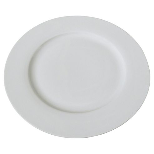 Image of Tesco White Rim Porcelain Dinner Plate
