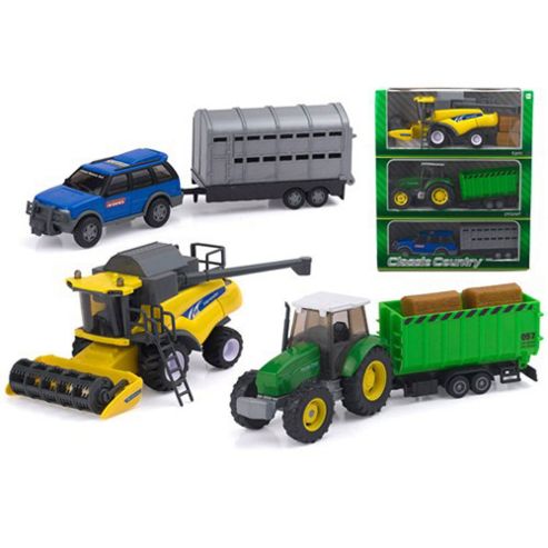 Image of Classic Country Farm Playset 3 Vehicles