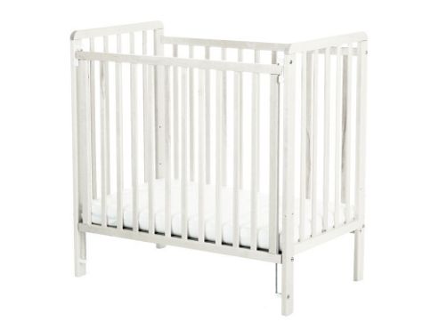 Image of Saplings Space Saver Cot And Mattress - White