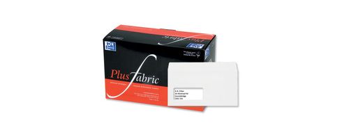 Image of Plus Fabric 110gsm Envelopes Wallet Peel And Seal Window Dl White