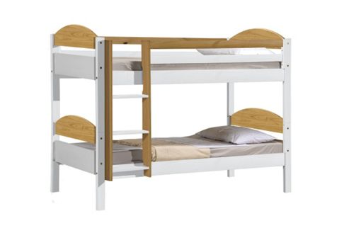 Image of Maximus Bunk Bed 3ft White With Antique