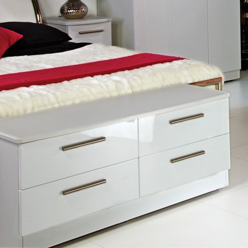 Image of Welcome Furniture Knightsbridge 4 Drawer Bed Box - White - White