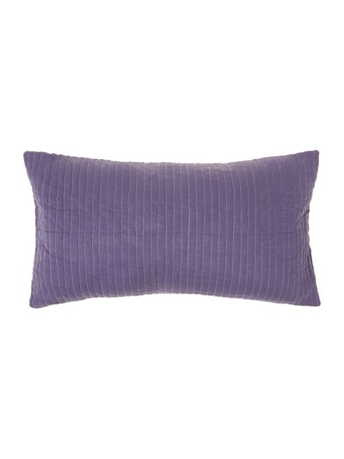 Image of Linea Clarain Cotton Cushion In Dark Blue