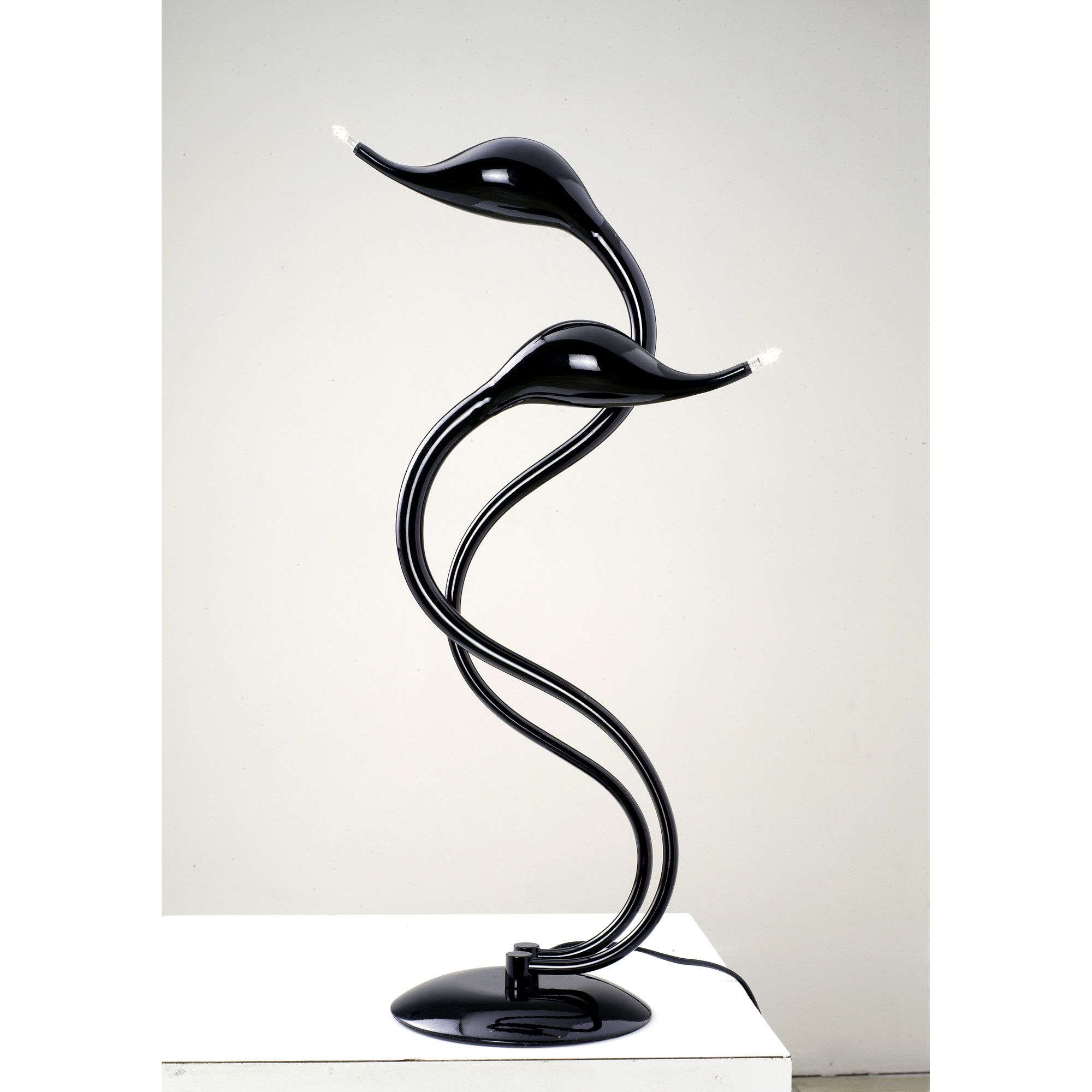 Illuminati Swan 2 Light Table Lamp - Red
