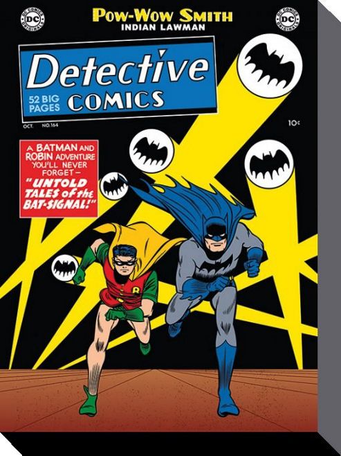 Image of Batman & Robin Un-told Tales Of The Bat Signal Large Canvas Print