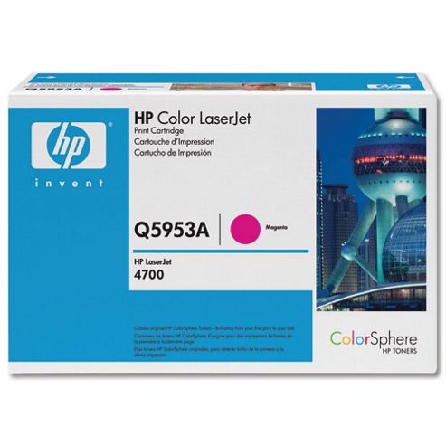 Image of Hp Magenta Print Cartridge (yield 10,000) With Colorsphere Toner For Laserjet 4700 Colour Printer