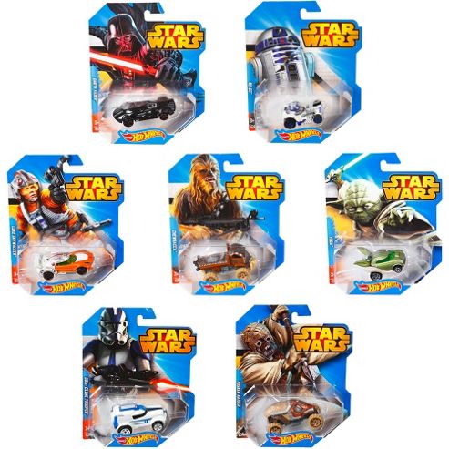 Image of Hot Wheels Star Wars Exclusive Diecast Cars Complete Set Of 7