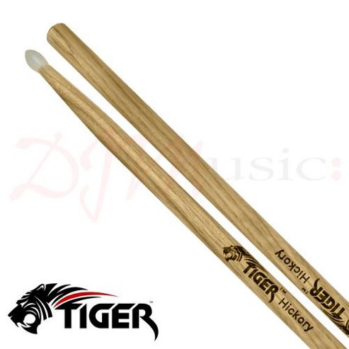 Image of Tiger 7a Nylon Tip Hickory Drumsticks