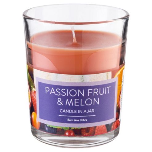 Image of Tesco Candle In A Jar Passion, Fruit & Melon