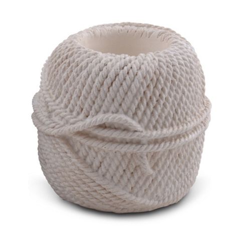 Image of White Resin Textural Ball Of Yarn Design Tealight Holder