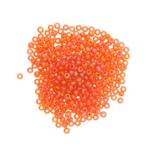 Image of Czech Seed Bead 10/0 Tr Orange Matt Ab
