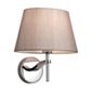 Firstlight Princess 1 Light Wall Light in Polished Stainless Steel - Oyster