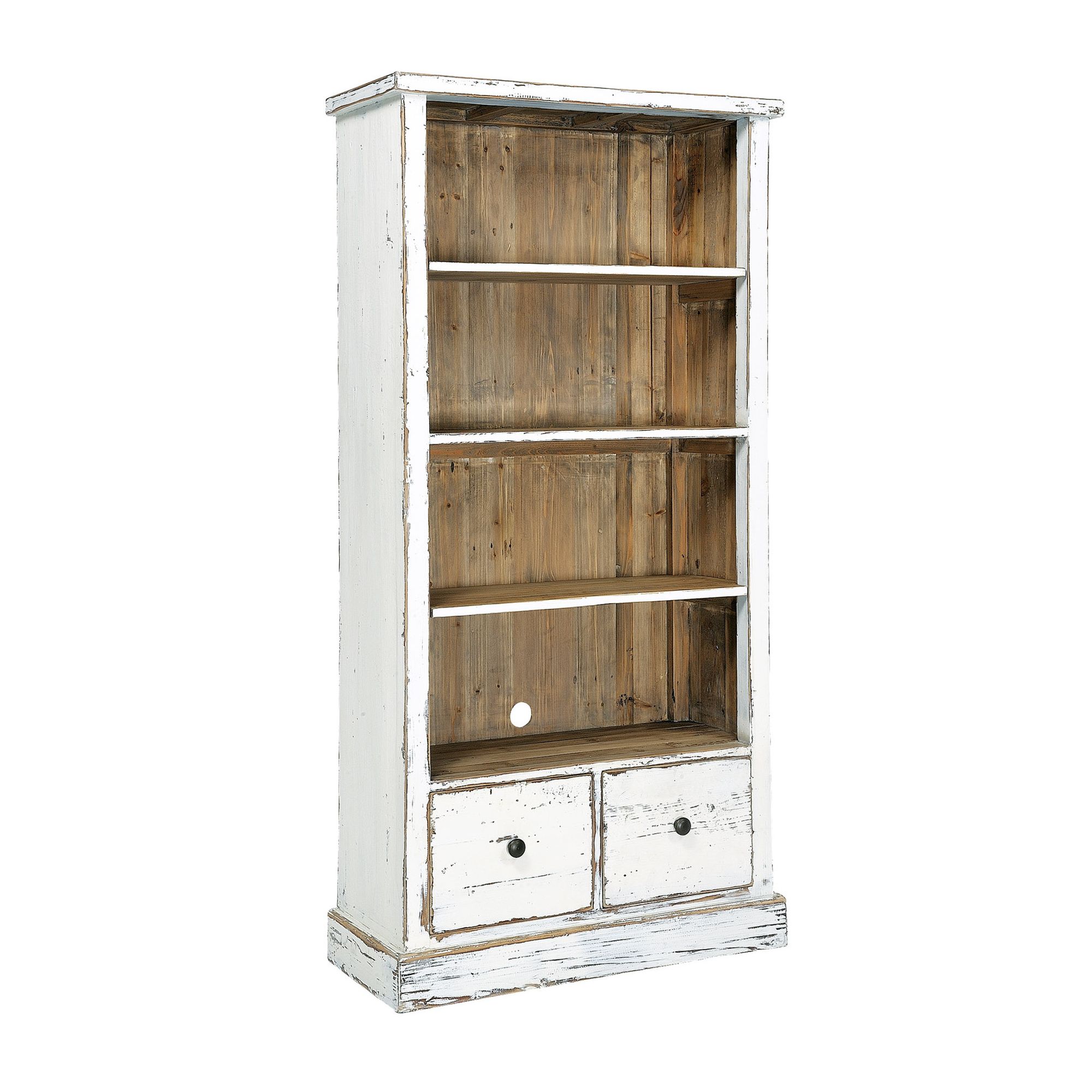 Rowico Aspen Bookcase - White Distress Painted at Tesco Direct