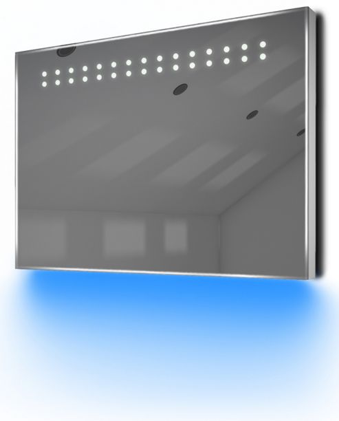 Image of Ambient Ultra-slim Led Bathroom Mirror With Demister Pad & Sensor K12b