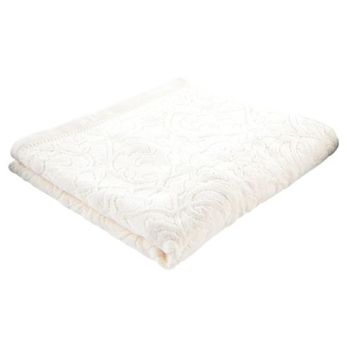 Image of Tesco Embossed Bath Sheet - Cream