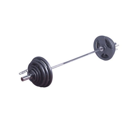 Image of Body Power 100kg Tri-grip Olympic Weight Set (6ft Bar)